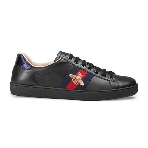 gucci aces black|gucci ace low top sneakers.